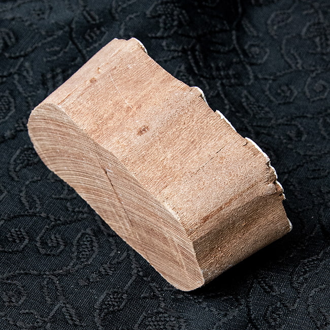インド伝統の手彫りウッドブロックスタンプ4.5×7.5cm 4 - 厚みがあります