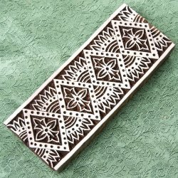 ウッドブロックスタンプ【太陽・クロス】約12.5×5cm