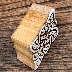 インド伝統の手彫りウッドブロックスタンプ5×5cm - サブ3