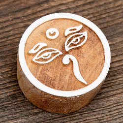 ウッドブロックスタンプ【ブッダアイ】約5cm