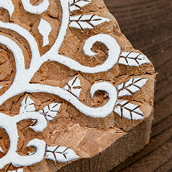 インド伝統の手彫りウッドブロックスタンプ5.5×6cm - サブ3