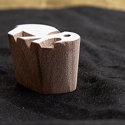 ウッドブロックスタンプ・ミニ【象】約4.5cm×2.5cm - サブ3