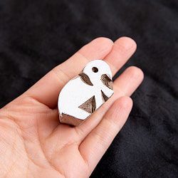 ウッドブロックスタンプ・ミニ【象】約4.5cm×2.5cm - サブ4