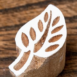 インド伝統の手彫りウッドブロックスタンプ3.5×2cm - サブ2