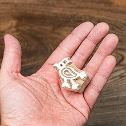 ウッドブロックスタンプ・ミニ【鳥】約4,5×2,5cm - サブ4
