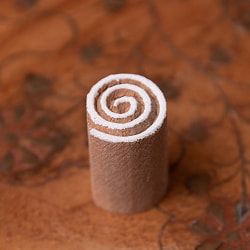 インド伝統の手彫りウッドブロックスタンプ2×2cm - サブ3