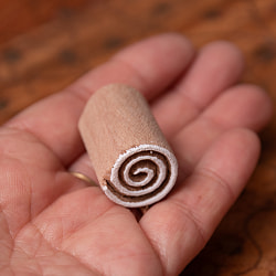 インド伝統の手彫りウッドブロックスタンプ2×2cm - サブ5