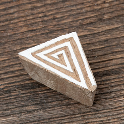 インド伝統の手彫りウッドブロックスタンプ4×2.5cm - サブ2