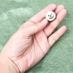 インド伝統の手彫りウッドブロックスタンプ:3.5cm - サブ4