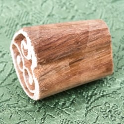 インド伝統の手彫りウッドブロックスタンプ3.5×3cm - サブ3