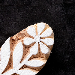 インド伝統の手彫りウッドブロックスタンプ1.5×3.5cm - サブ3