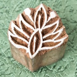 ウッドブロックスタンプ【植物】 約3×2.5cm