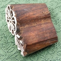 ウッドブロックスタンプ【花】2.5×4.5cm - サブ3