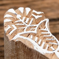 インド伝統の手彫りウッドブロックスタンプ2.5×4cm - サブ3
