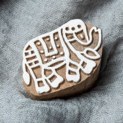 ウッドブロックスタンプ【象】4cm×3cm