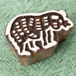 ウッドスタンプ【イノシシ】約4×3cm