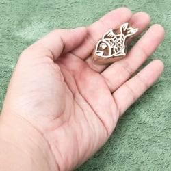 ウッドブロックスタンプ【魚】約5cm×2cm - サブ4