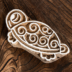 ウッドブロックスタンプ 亀さん 8.5cm x 4cm - サブ2