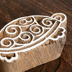 ウッドブロックスタンプ 亀さん 8.5cm x 4cm - サブ3