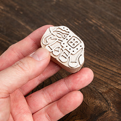 ウッドブロックスタンプ 象さん 4.5cm x 3cm - サブ5