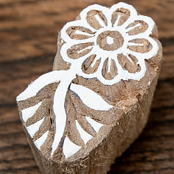 ウッドブロックスタンプ【花】2×4cm - サブ3