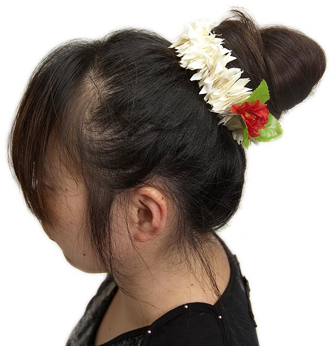 南インドの髪飾り 白い花 の通販 Tirakita Com