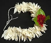 南インドの髪飾り - 白い花の商品写真