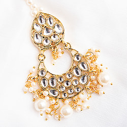 パール感が上品なシルバンディ　ティッカ 　三日月 - サブ3