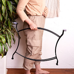 〔天板別売り〕折り畳める　アイアントレイスタンド　鉄製　テーブルの脚〔ラージ〕 - サブ2