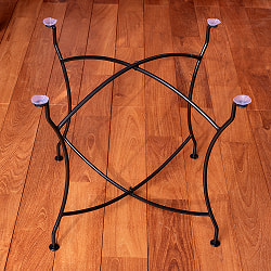 〔天板別売り〕折り畳める　アイアントレイスタンド　鉄製　テーブルの脚〔ラージ〕 - サブ3