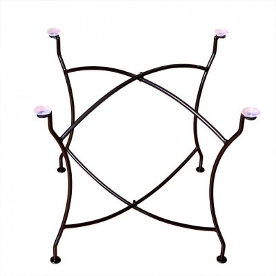 〔天板別売り〕折り畳める　アイアントレイスタンド　鉄製　テーブルの脚〔ラージ〕