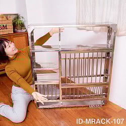 〔約98.5cm*約91cm〕魅せる収納 インドから昔ながらの 壁掛け式 インディアンキッチンラック 食器棚 〔組み立て式〕 - サブ3