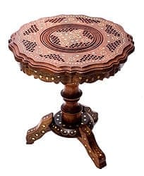 シーシャムウッドのサイドテーブル　【直径：約37cm】の商品写真