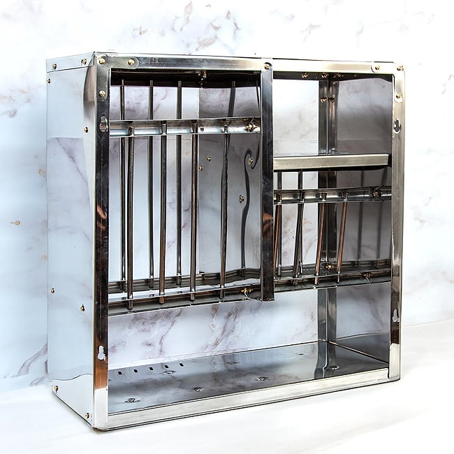 【完成品】インディアンキッチンラック 食器棚 【中】 高さ:60cm程度 横幅:60.5cm程度 10 - 角度を変えてみてみました。