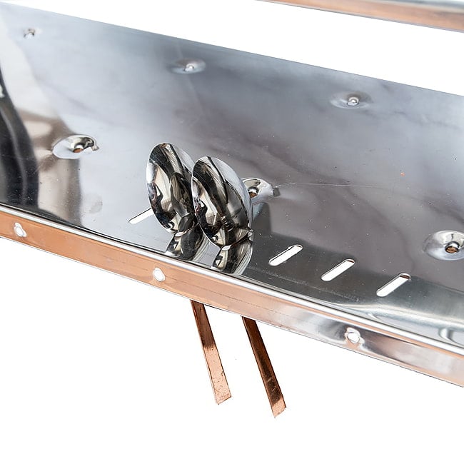 【完成品】インディアンキッチンラック 食器棚 【中】 高さ:60cm程度 横幅:60.5cm程度 11 - 前面のスリットはカトラリーをセットできます。