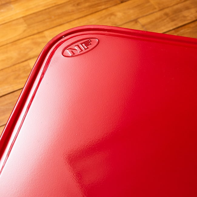 〔大型宅配便〕本場タイの屋台テーブル 簡単折りたたみ 屋台の本場を彩る 75.5cm x 44.5cm 10 - 天板