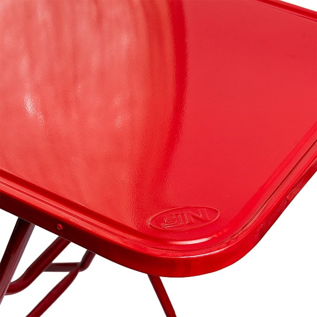 〔大型宅配便〕本場タイの屋台テーブル 簡単折りたたみ 屋台の本場を彩る 75.5cm x 44.5cm 9 - 天板