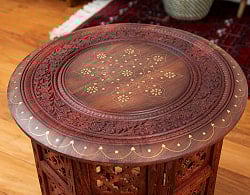 シーシャムウッドのサイドテーブル　【直径：45cm】 - サブ3