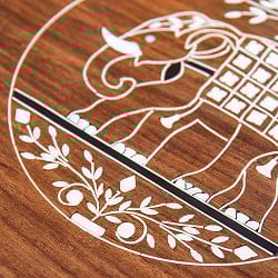 象モチーフのアジアンサイドテーブル　【直径：約30.5cm】 - サブ3