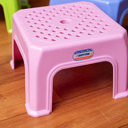 〔ミニサイズ〕小さくてかわいい！本場ベトナムの屋台椅子　重ね収納OK!　テラスなど屋外で使えるスタッキングチェア - サブ5