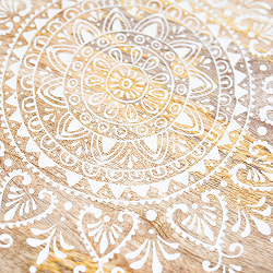 【高さ48cm】家具の街ジョードブルからやってきた　ボヘミアンテーブル　Mサイズ - サブ4