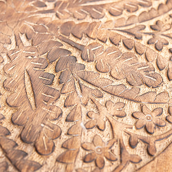 【全3種類】直径38cm　マンゴーウッドのマンダラ サイドテーブル - サブ5