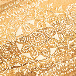 伝統の細密画 ウッドトレイ マンゴーウッド製 平型 幅:40.5cm - サブ2