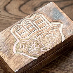 マンゴーウッドの小物入れ ハムサ ホワイトフィニッシュ - サブ3