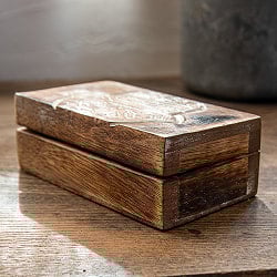 マンゴーウッドの小物入れ ハムサ ホワイトフィニッシュ - サブ5