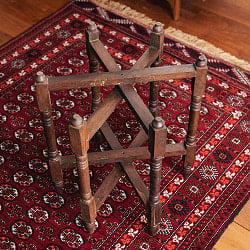 〔天板別売り〕折り畳める　マンゴーウッドのトレイスタンド　テーブルの脚〔ミディアム〕の商品写真