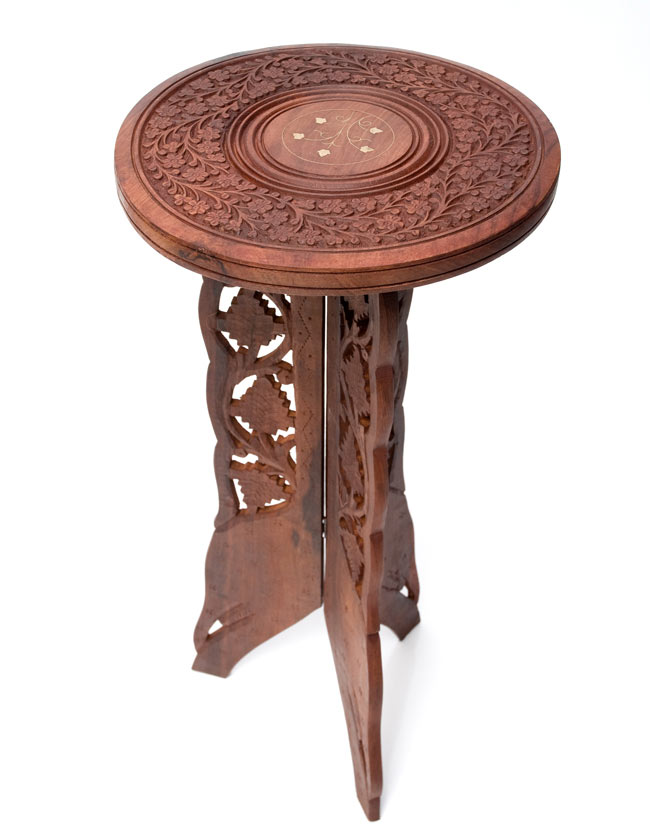 象 タージ・マハル 円形 テーブル スツール アンティーク （L3612-56  