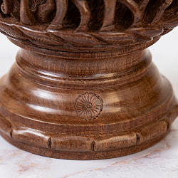 【1点もの】カシミールの細密彫刻 スタンディングボックス 高さ22cm程度 - サブ4