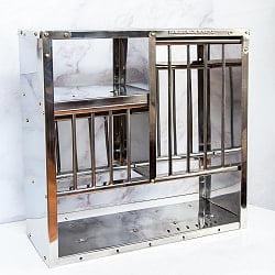 インディアンキッチンラック 食器棚 【中】 高さ：60cm程度 横幅：60.5cm程度 - サブ4