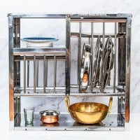 インディアンキッチンラック 食器棚 【中】 高さ:60cm程度 横幅:60.5cm程度